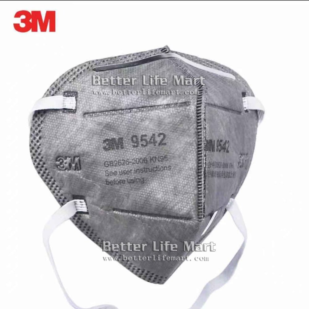 3M 9542  KN95 Respirator Face Mask, 5pcs headband
